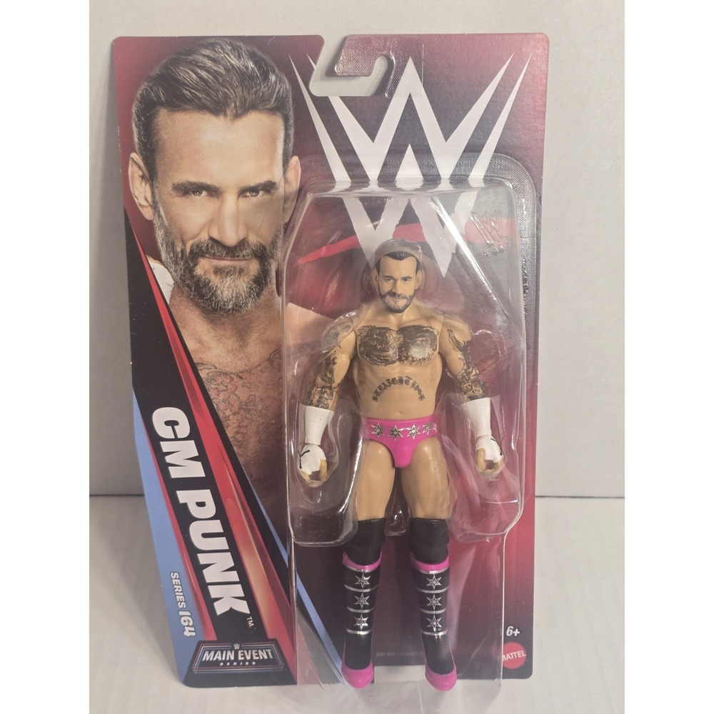 WWE CM PUNK MAIN EVENT SERIES 164‎ ACTION FIGURE MATTEL